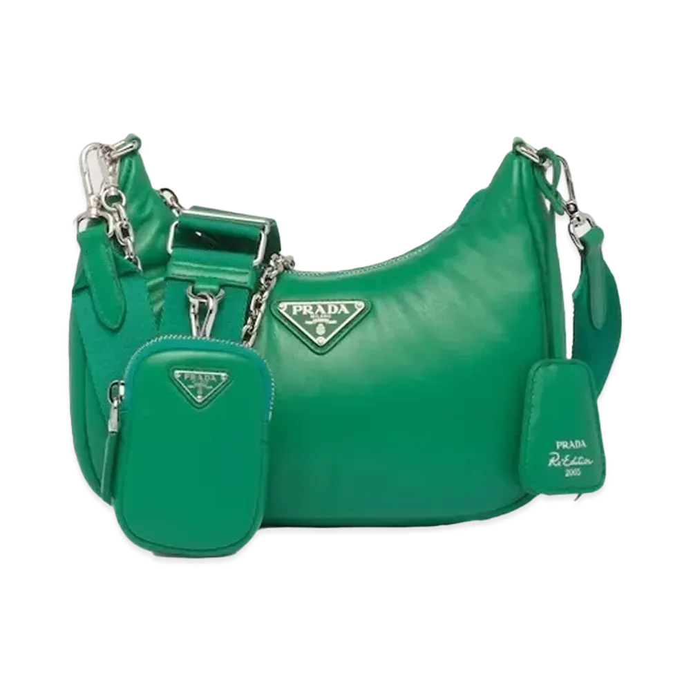 PRADA Padded Nappa Leather Prada Re Edition 2005 Shoulder Bag "Mango"