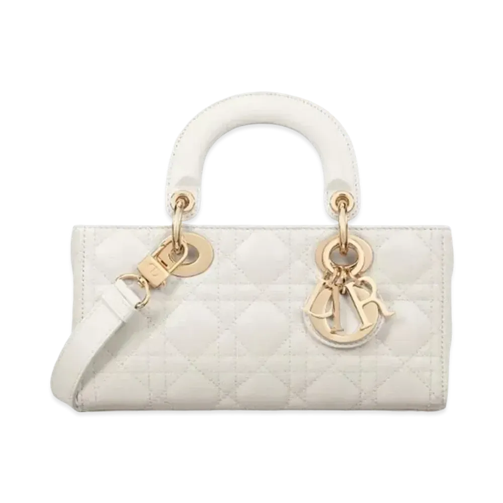 Dior Small Lady D Joy Bag Cannage Lambskin "Latte"