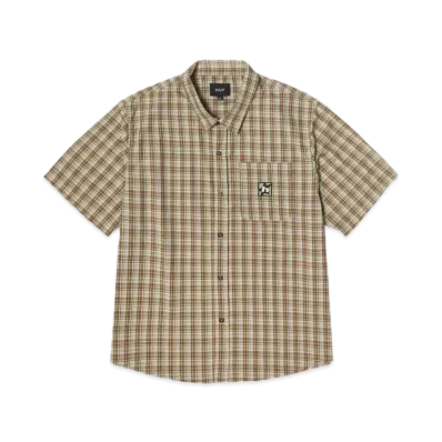 HUF H Star Plaid Shirt "Putty"