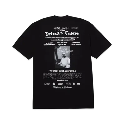 HUF x J Dilla Detroit Finest S/S Tee "Black"