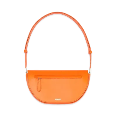 Burberry Small Leather Olympia Bag "Orange"