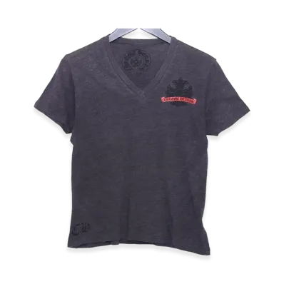 Chrome Hearts Old Horseshoe CH Plus V-Neck T-Shirt "Gray"