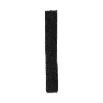 BEAMS Silk Knit Tie Solid "Black"