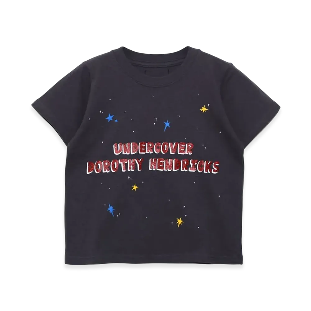UNDERCOVER x Dorothy Hendricks Glitter Print Kids Tee "Red Glitter"
