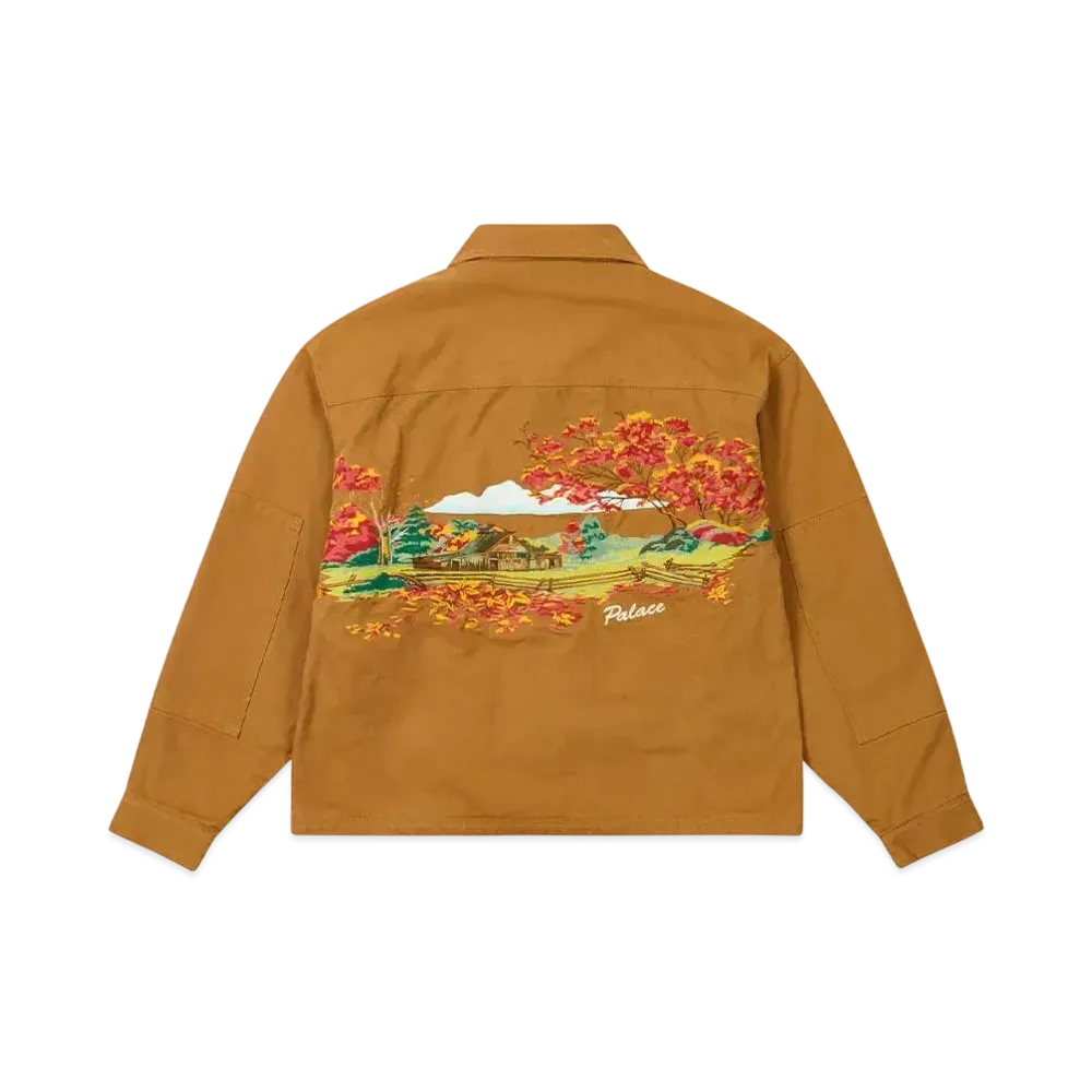 PALACE Utility Fleece Jacket "Brown"