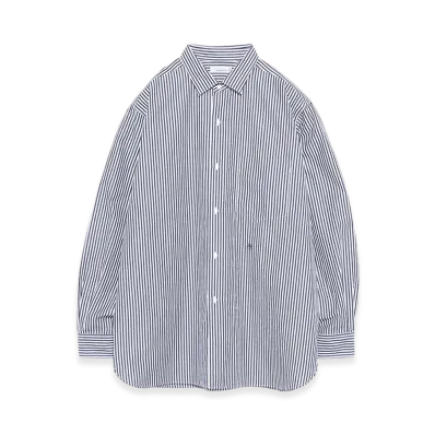 nanamica Regular Collar Wind Shirt "WhitexNavy"