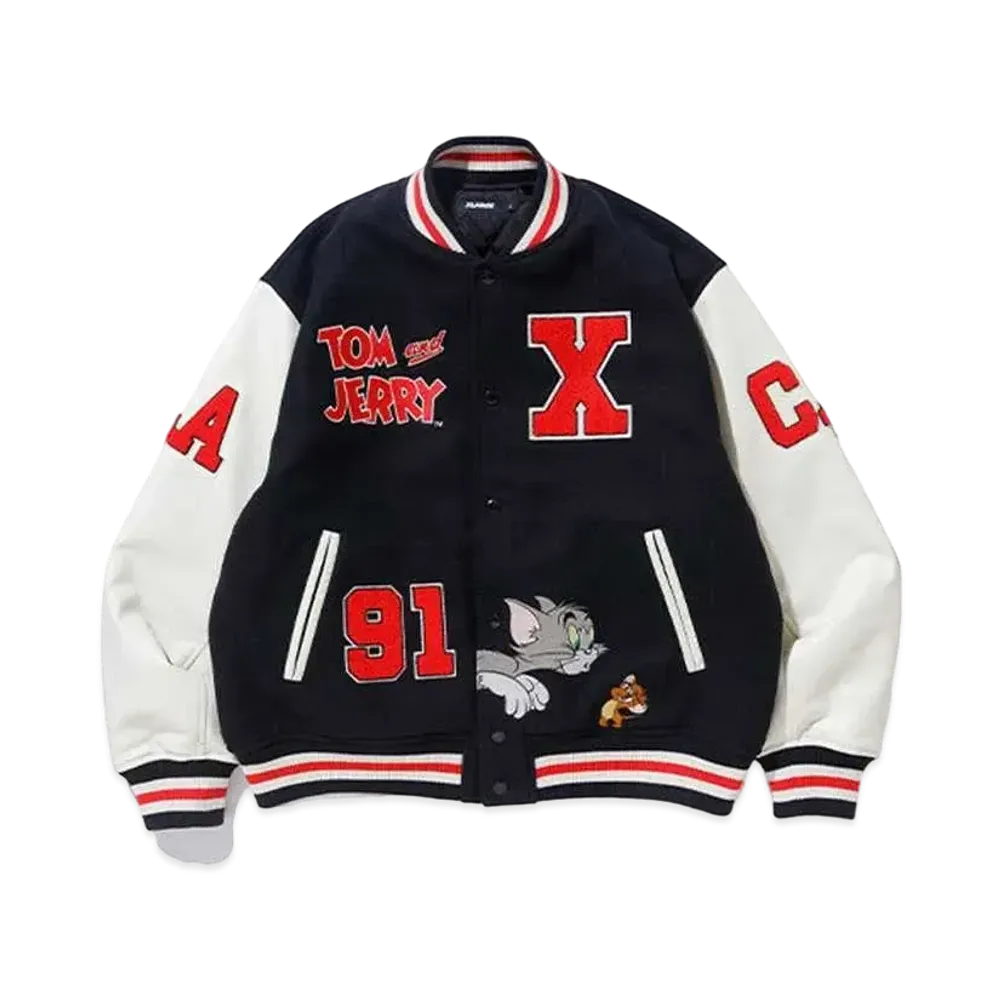 XLARGE x Tom and Jerry Versity Jacket "Black"