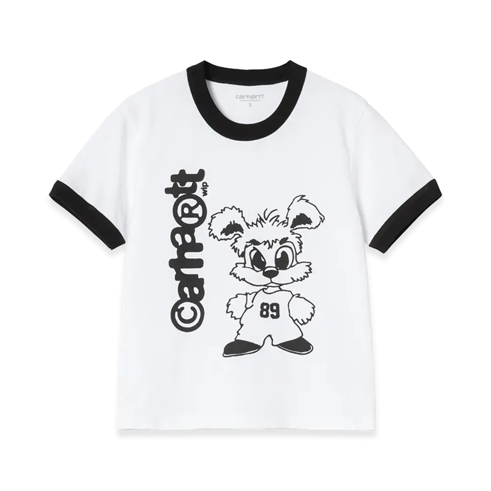 Carhartt WIP Women's S/S IP Ringer T-Shirt "White/Black"