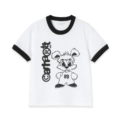 Carhartt WIP Women's S/S IP Ringer T-Shirt "White/Black"