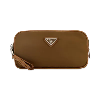 PRADA Women's Biscuit Re-Nylon Belt Bag "Camel"