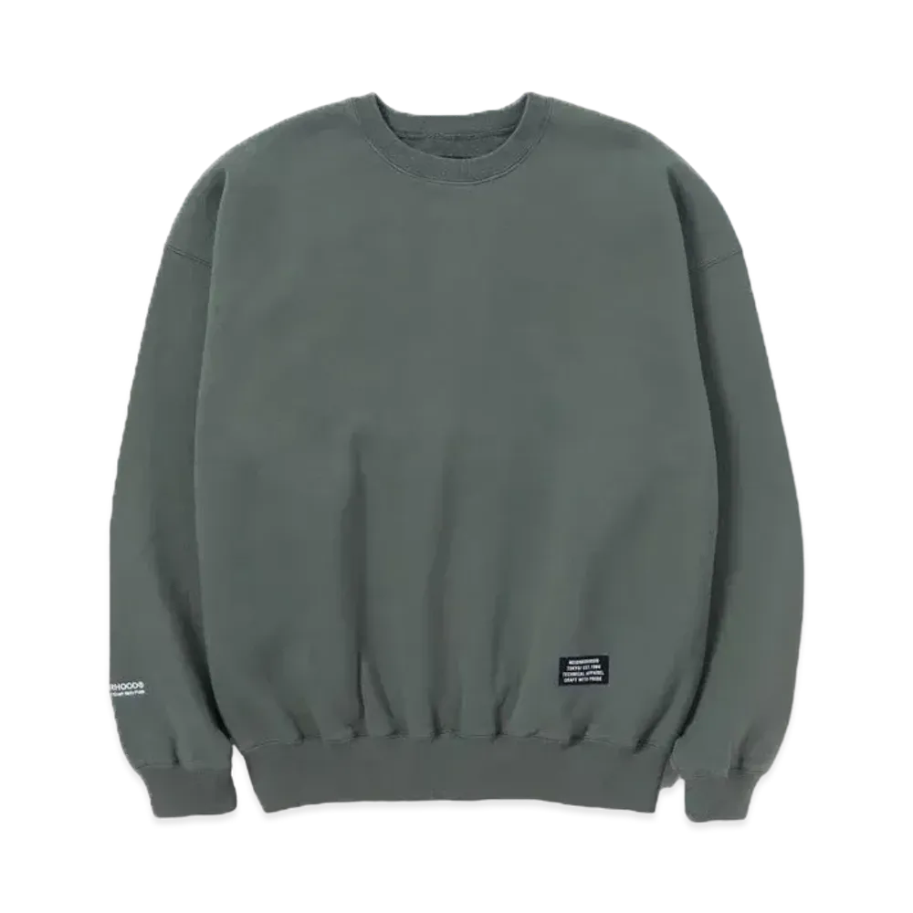 NEIGHBORHOOD SD-S Crewneck LS . CO "Green"