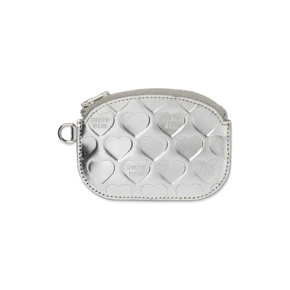 HUMAN MADE Leather Coin Case "Silver"