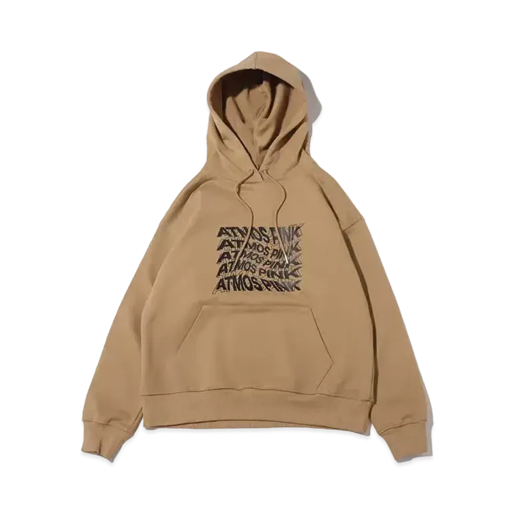 atmos pink Graphic Logo Hoodie "Beige"