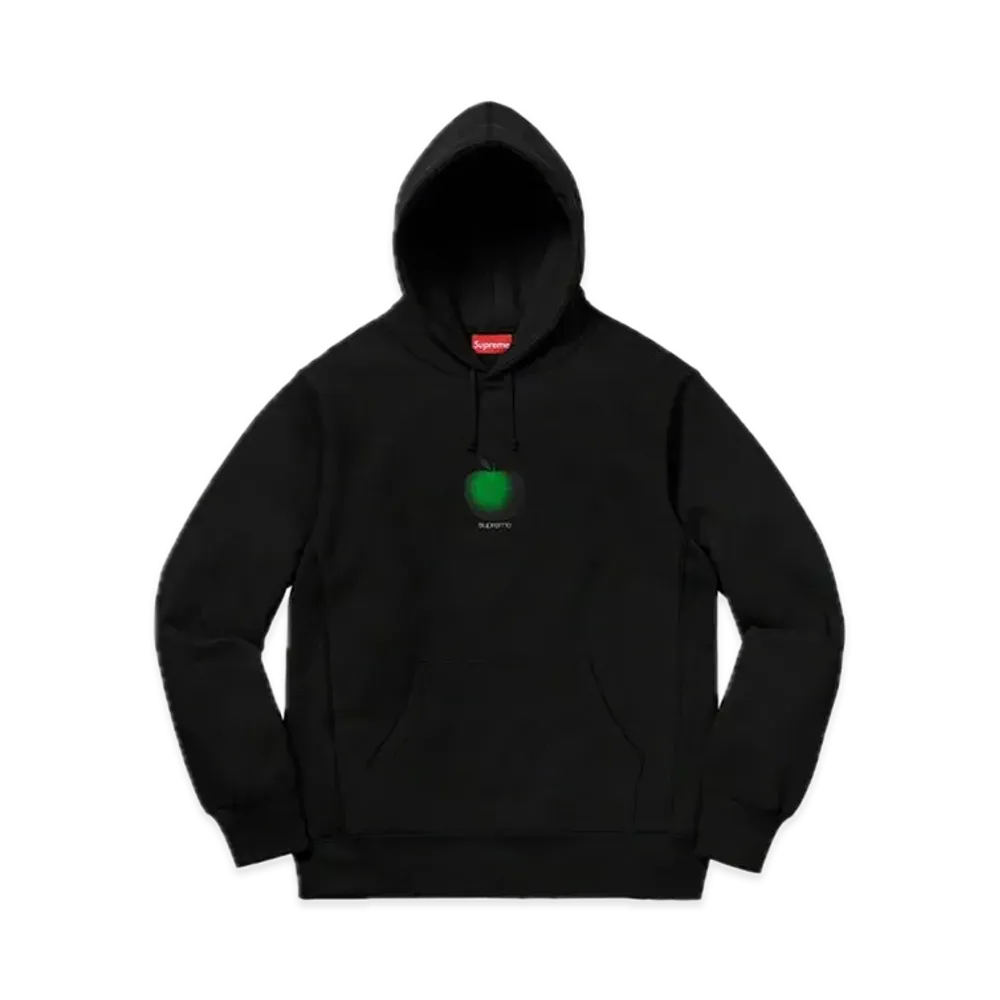 Supreme Apple Hooded Sweatshirt "Black"