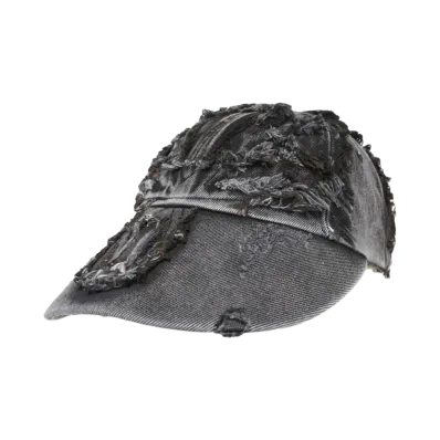 SURGERY clover patched denim cap "BLACK"