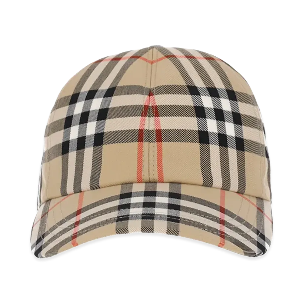 Burberry Women's Hats "Checked/Beige"