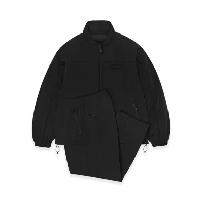 ENNOY Stylistshibutsu Piping Nylon Track Suit "Black/Black"