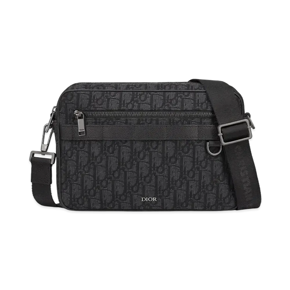 Dior Maxi Safari Bag with Strap "Black"