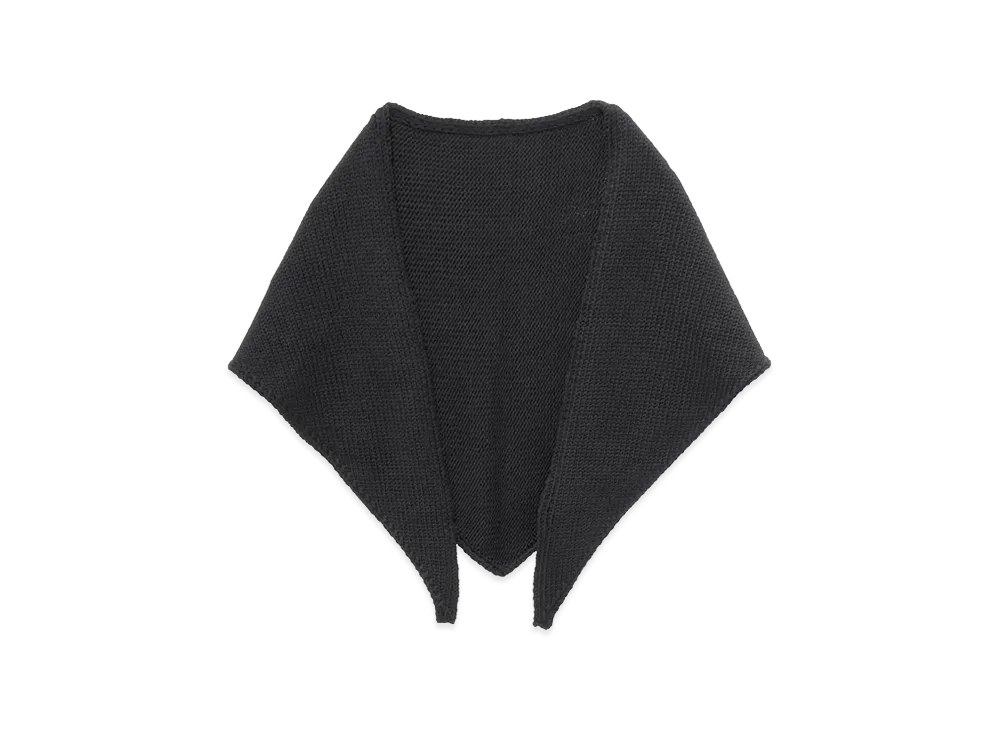 Graphpaper Soft Wool Triangle Stole "Black"