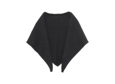 Graphpaper Soft Wool Triangle Stole "Black"