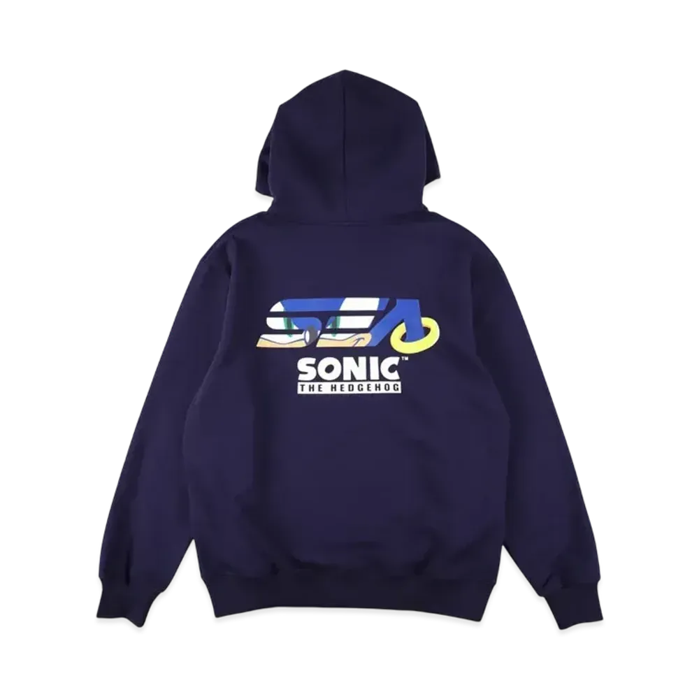 WIND AND SEA x Sonic The Hedgehog Hooded Sweatshirt "Navy"