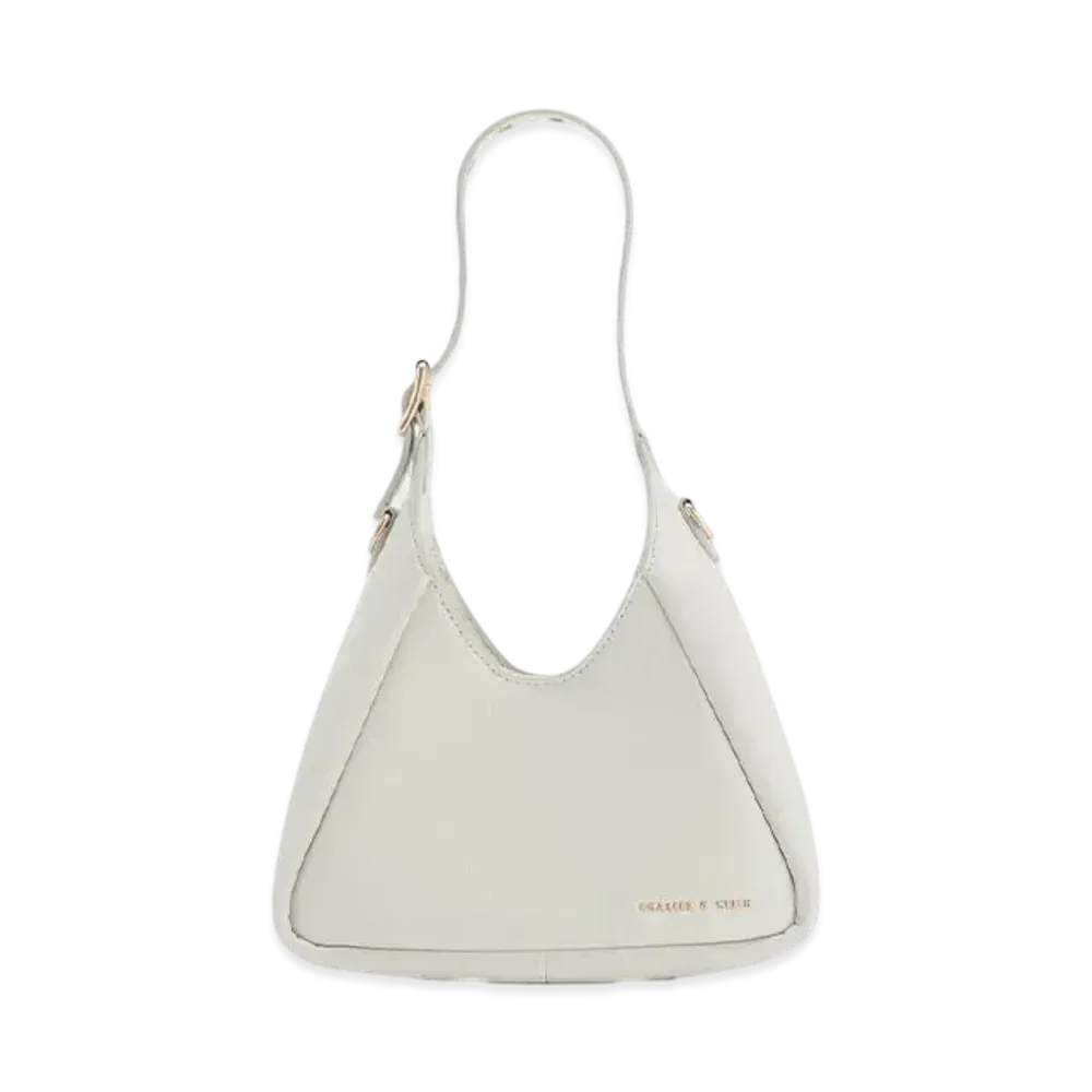 CHARLES & KEITH Minibuzz Hobo Bag "White"