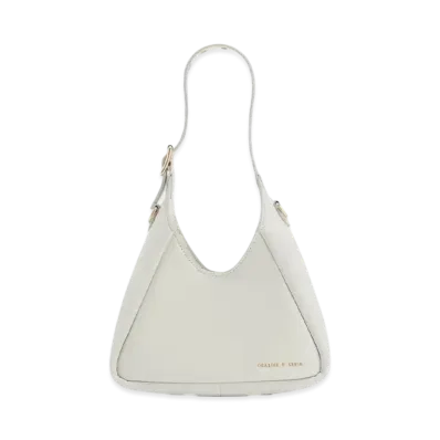 CHARLES & KEITH Minibuzz Hobo Bag "White"