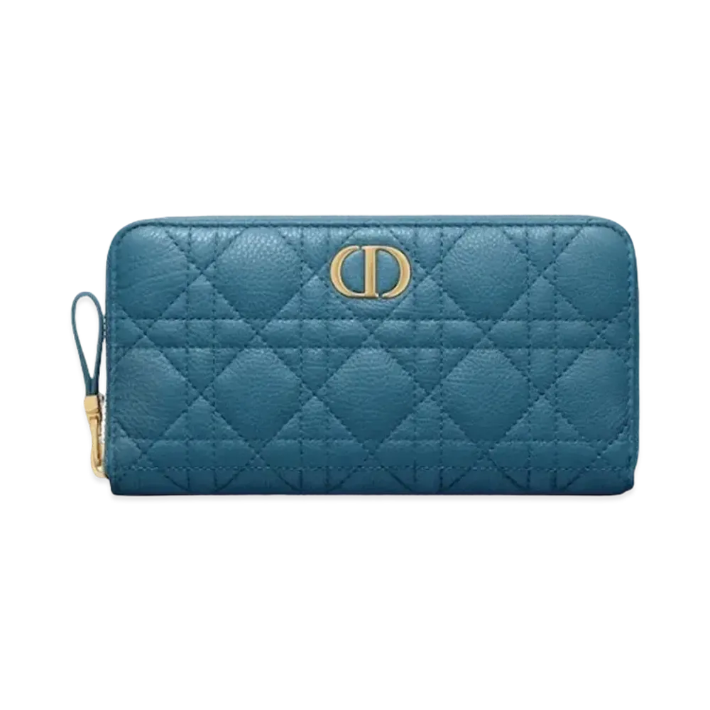 Dior Dior Caro Voyageur Wallet "Blue"