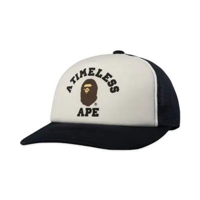 A BATHING APE X JJJJOUND COLLEGE MESH CAP "Navy"