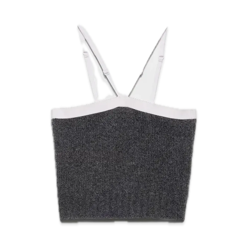 PRADA Cashmere x Wool Top "Dark Gray"