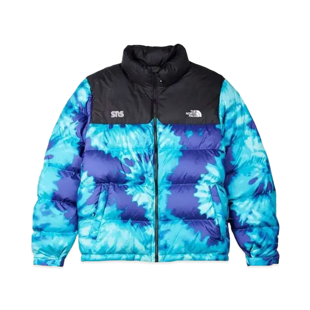 The North Face x SNS Nuptse Jacket "Scuba Blue Tie Dye"