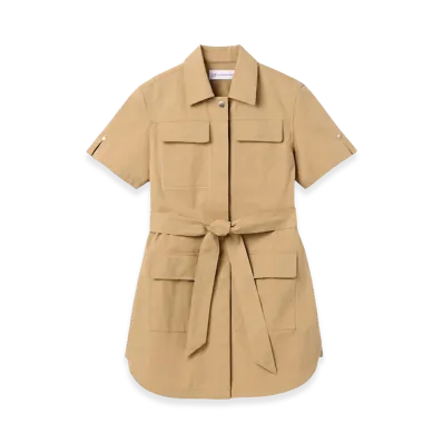 Gap x Victoria Beckham Women's Mini Mackintosh Dress "Mojave"