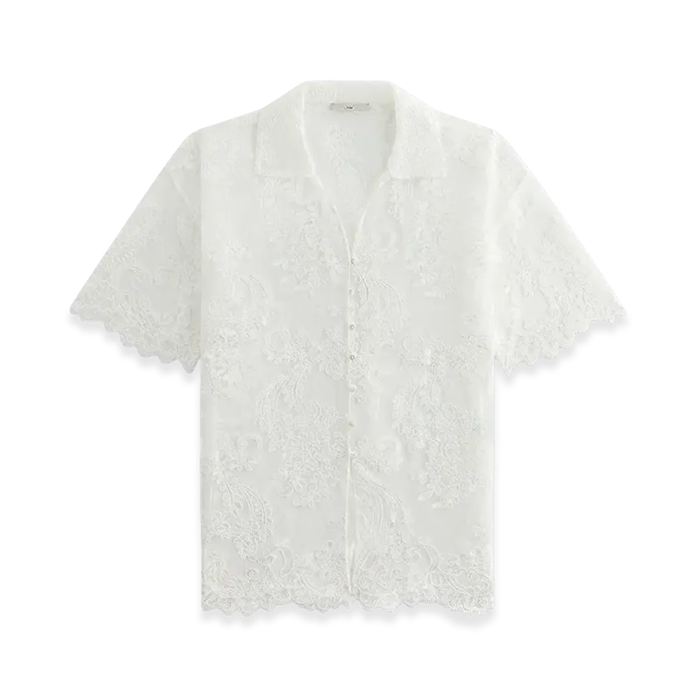 Kith x Lisa Women's Laina Lace Overshirt "White"