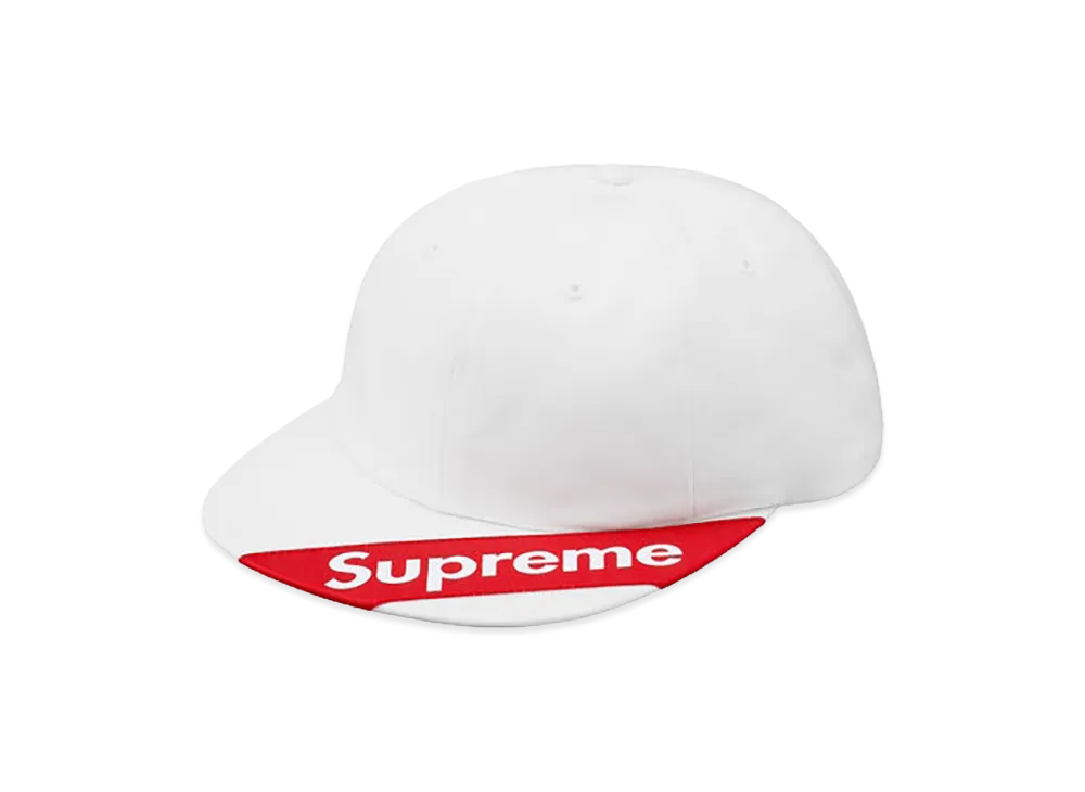 Supreme Visor Label 6-Panel "White"