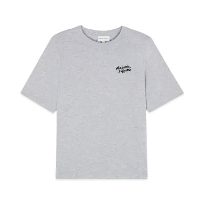 Maison Kitsune Handwriting Comfort T-Shirt "Light Grey Melange"