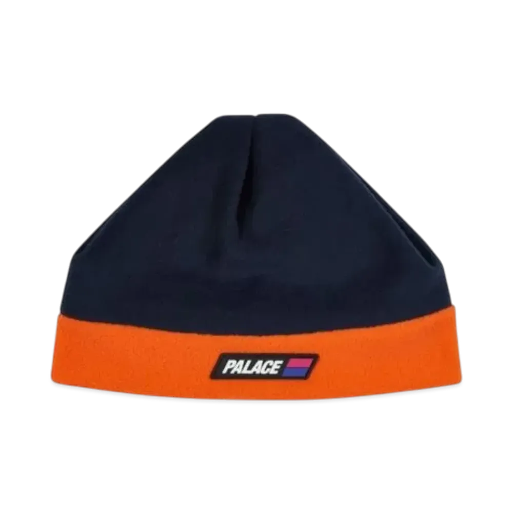 PALACE Fleeced Beanie "Navy Orange"