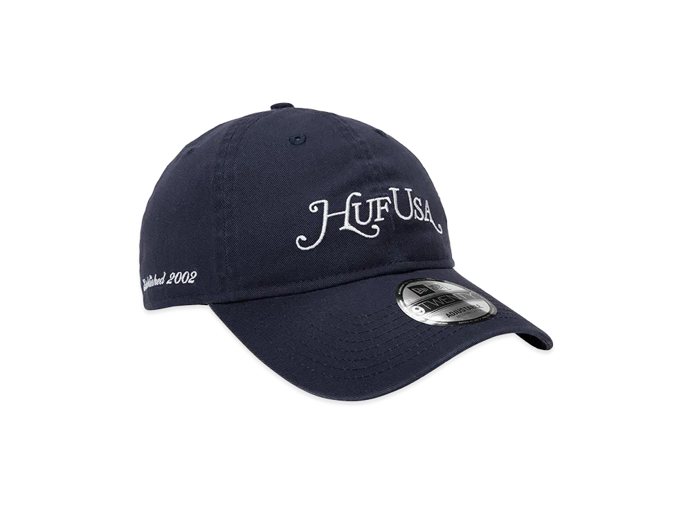 HUF x NEW ERA USA Hat "Navy"