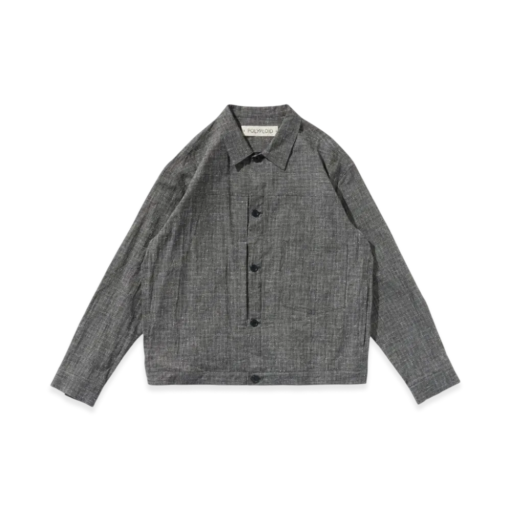 POLYPLOID Trucker Jacket B "Charcoal Nep"