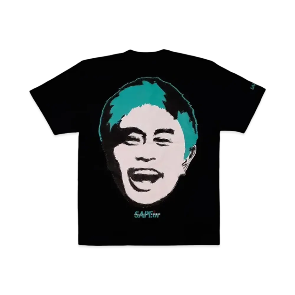 SAPEur x MASATOSHI HAMADA Stamp Logo S/S Tee #4 "Black/Mint"