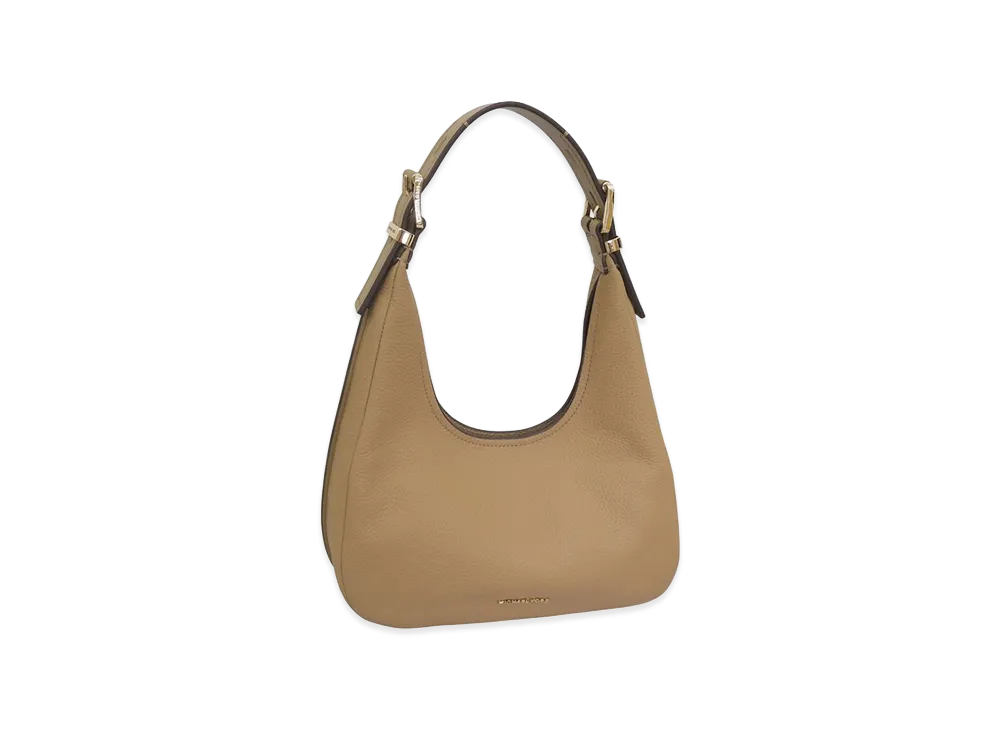 MICHAEL KORS Women's Nolita Small Pebbled Leather Hobo Shoulder Bag "Brown"
