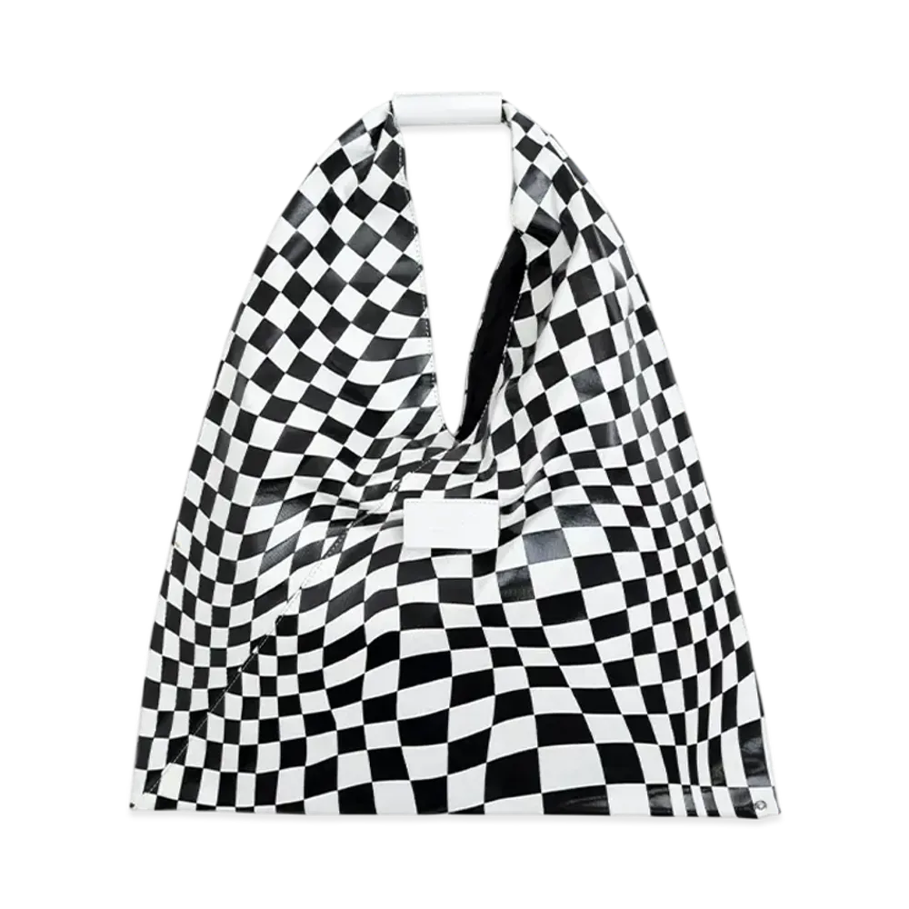 MM6 Maison Margiela Japanese Bag Random Checkered Flag Pattern "Black/White"