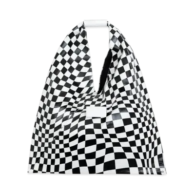 MM6 Maison Margiela Japanese Bag Random Checkered Flag Pattern "Black/White"