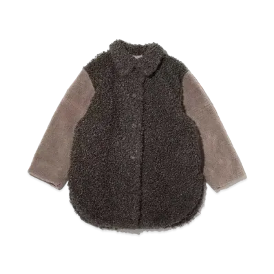atmos pink Sodekirikae Boa Coat "Kahaki/Beige"