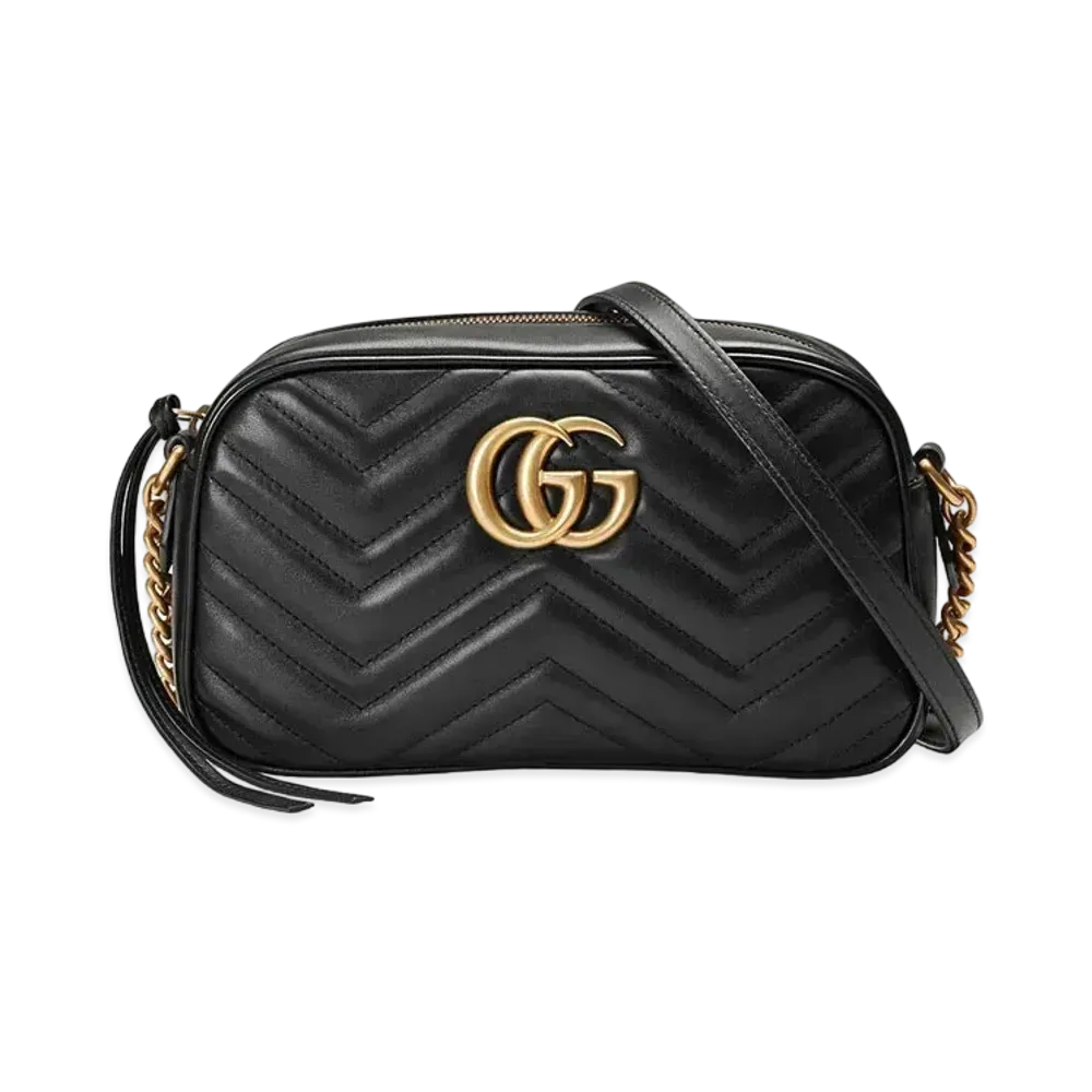 GUCCI GG Marmont Small Shoulder Bag "Black"