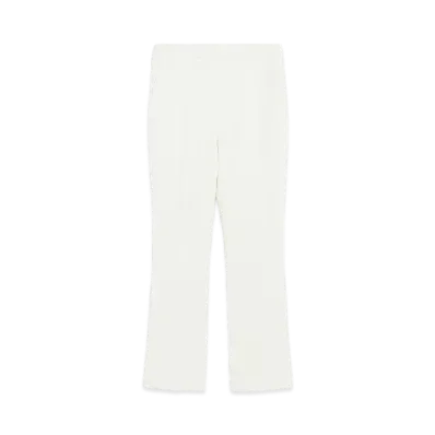 Max Mara Nepeta Virgin Wool Stretch Pants "White"