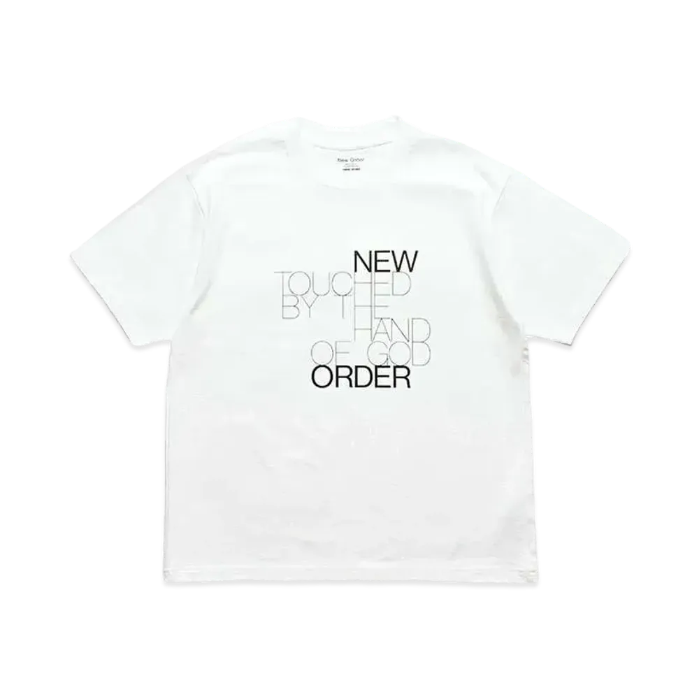 MINEDENIM New Ordar "TOUCHED BY THE HAND OF GOD" Crewneck T-SH "WHITE"