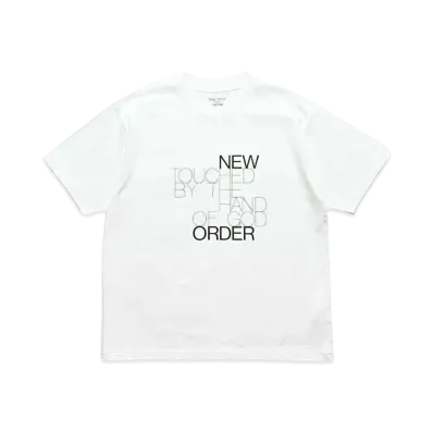 MINEDENIM New Ordar "TOUCHED BY THE HAND OF GOD" Crewneck T-SH "WHITE"