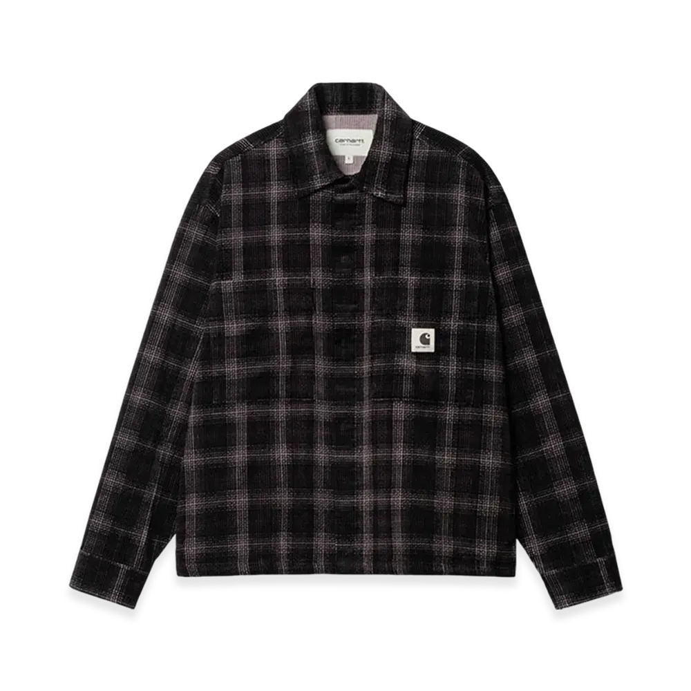 Carhartt WIP Women's Foy Shirt Jacket "Dark Plum Wiley Check"