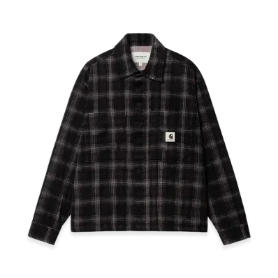 Carhartt WIP Women's Foy Shirt Jacket "Dark Plum Wiley Check"