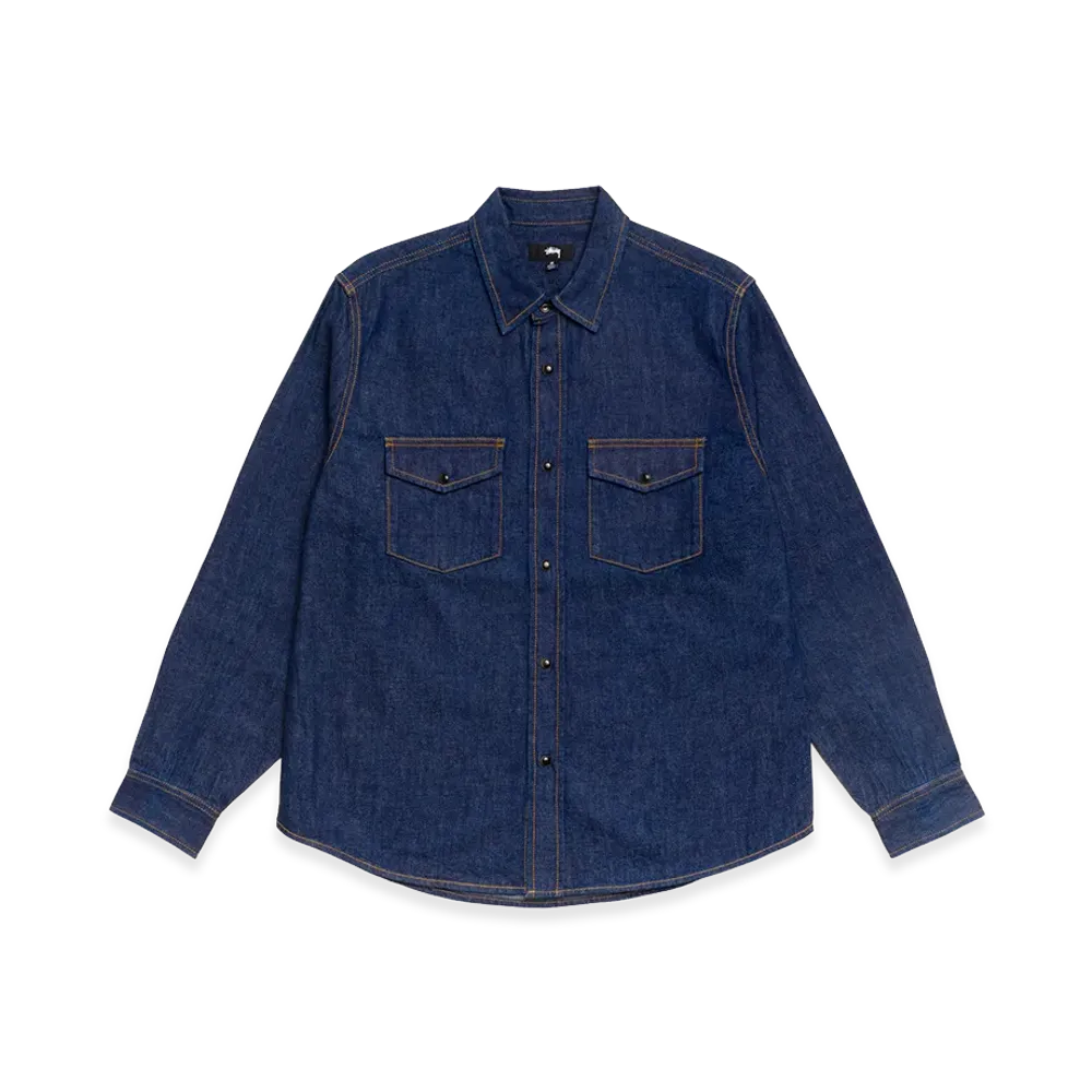 Stussy Denim Western Shirt "Dark Denim"